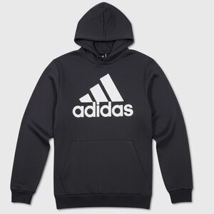 Adidas Big Logo Hoodie - NWT Mens Size Medium Black / White - #48595-D10
